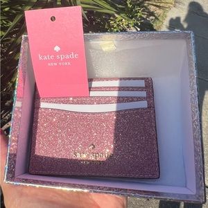 Kate Spade Rose Pink Slim Card Holder —BNIB